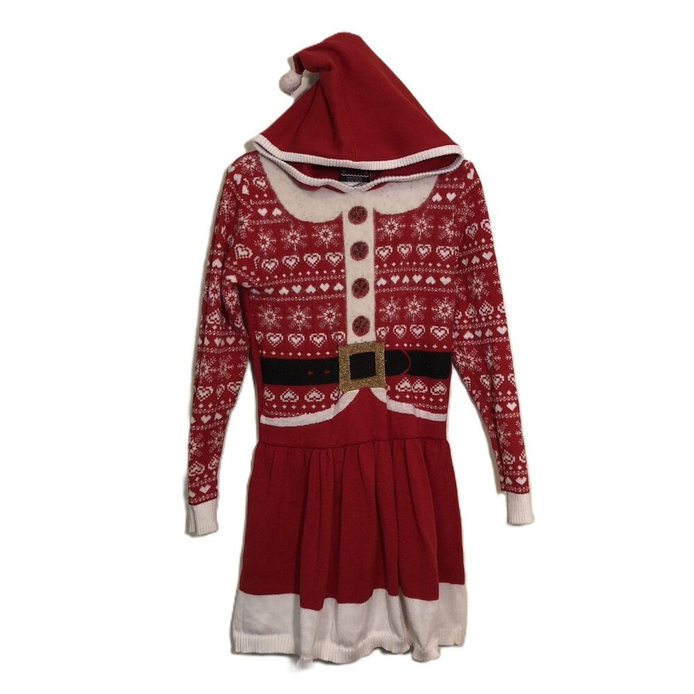 Girls Holiday Sweater Dress - Size S(6-6X) - by Well Worn